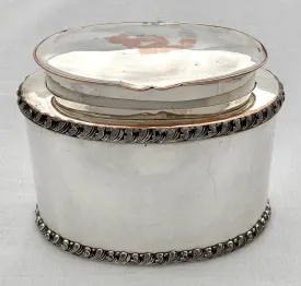 19th Century Sheffield Plated Tea Caddy.