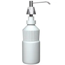 ASI 0332-C Commercial Liquid Soap Dispenser, Countertop Mounted, Manual-Push, Stainless Steel - 4" Spout Length