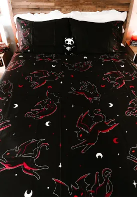 Batty Cats | KING QUILT SET [COTTON]