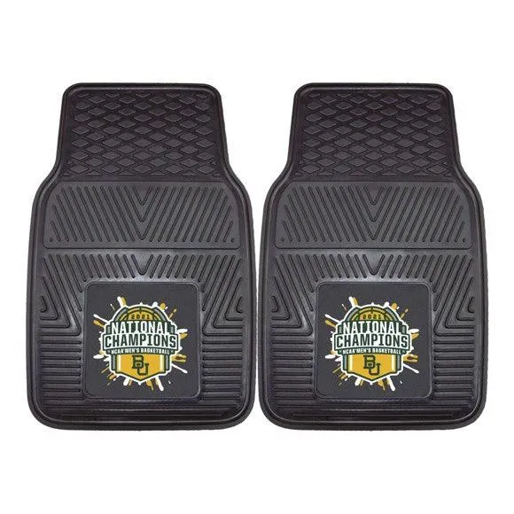 Baylor University NCAA Basketball 2021 Championship 2pk Heavy Duty Vinyl Car Mat Set