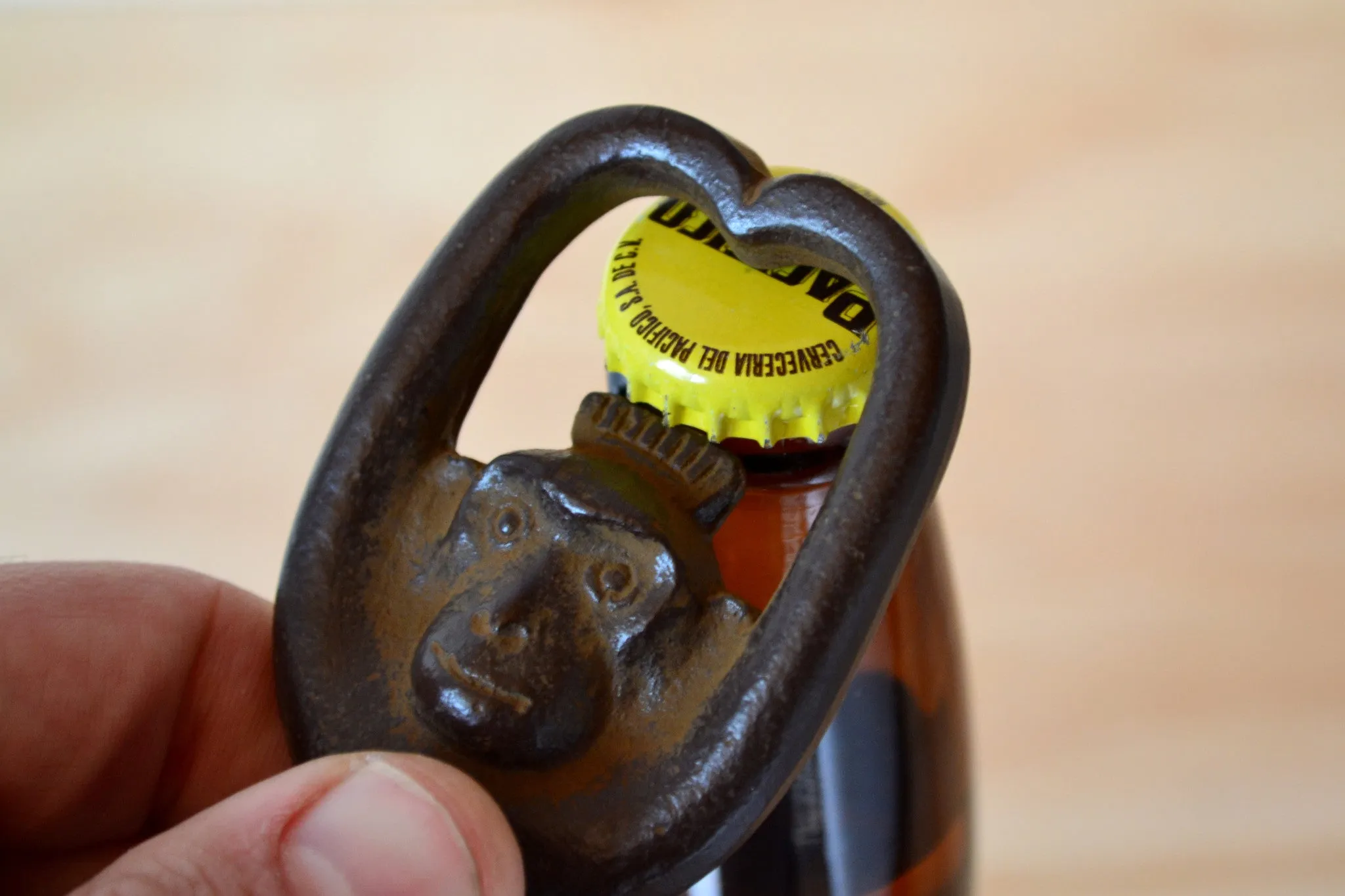 Cast Iron Monkey Bottle Opener