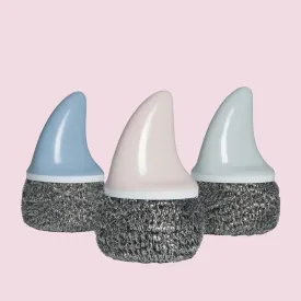 Cute Shark-Fin Pan Scrubber (with 1 scrub refill)