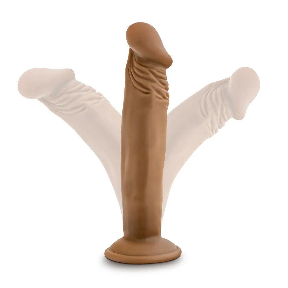 Blush® Dr. Skin 6.5-Inch Realistic Mocha Dildo with Suction Cup Base