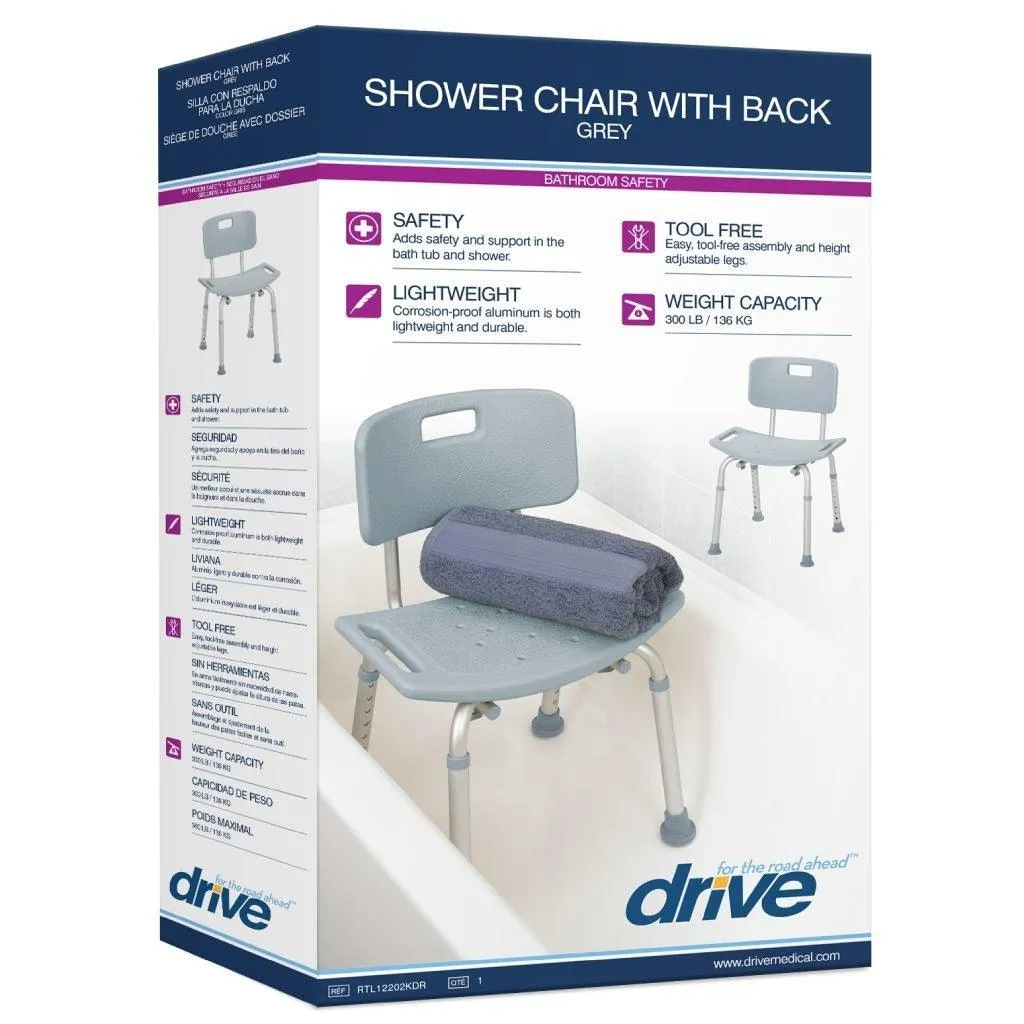 Drive Medical Bathroom Safety Shower Tub Bench Chair