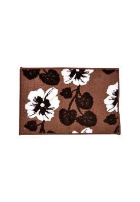 Embossed Flower Design Bath Mat