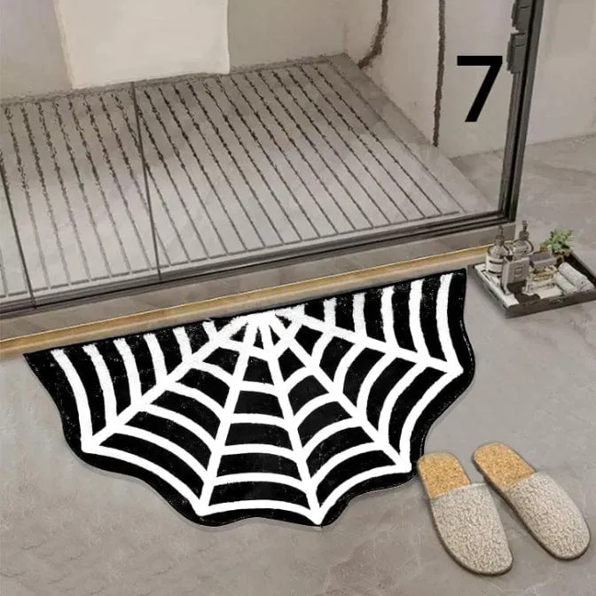 Gothic Halloween Funny Skull Bathroom Rugs