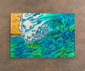 Green Wave Cutting Board