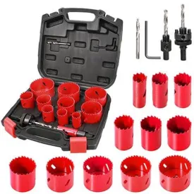 HYCHIKA 17PCS Bi-Metal Hole Saw Kit