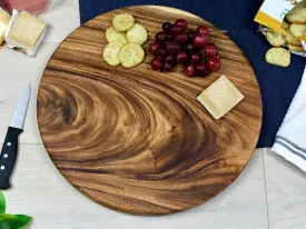 Large Round Charcuterie Board - Live Edge - Serving Board