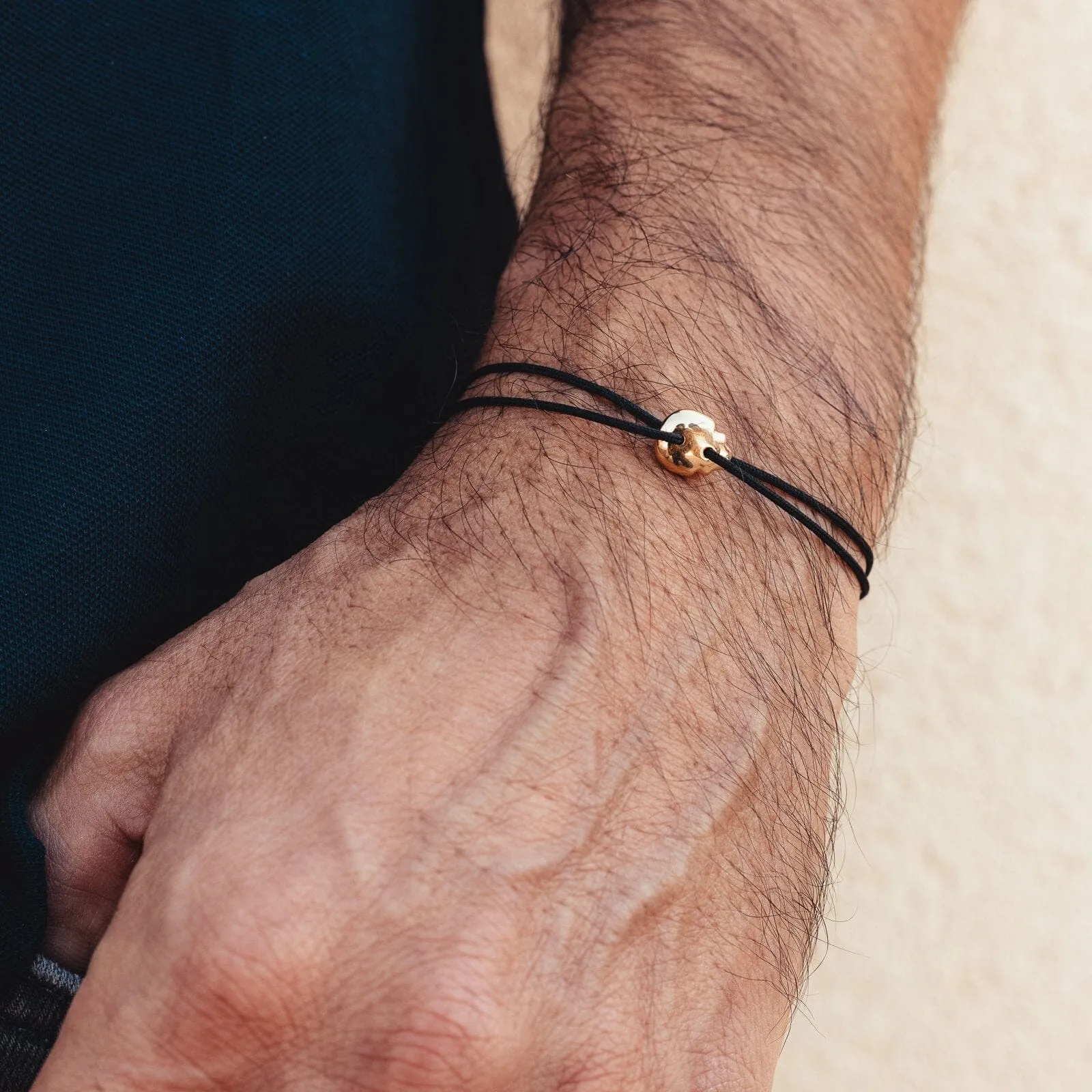 Men's Skull Cast Bracelet - 14K White Gold