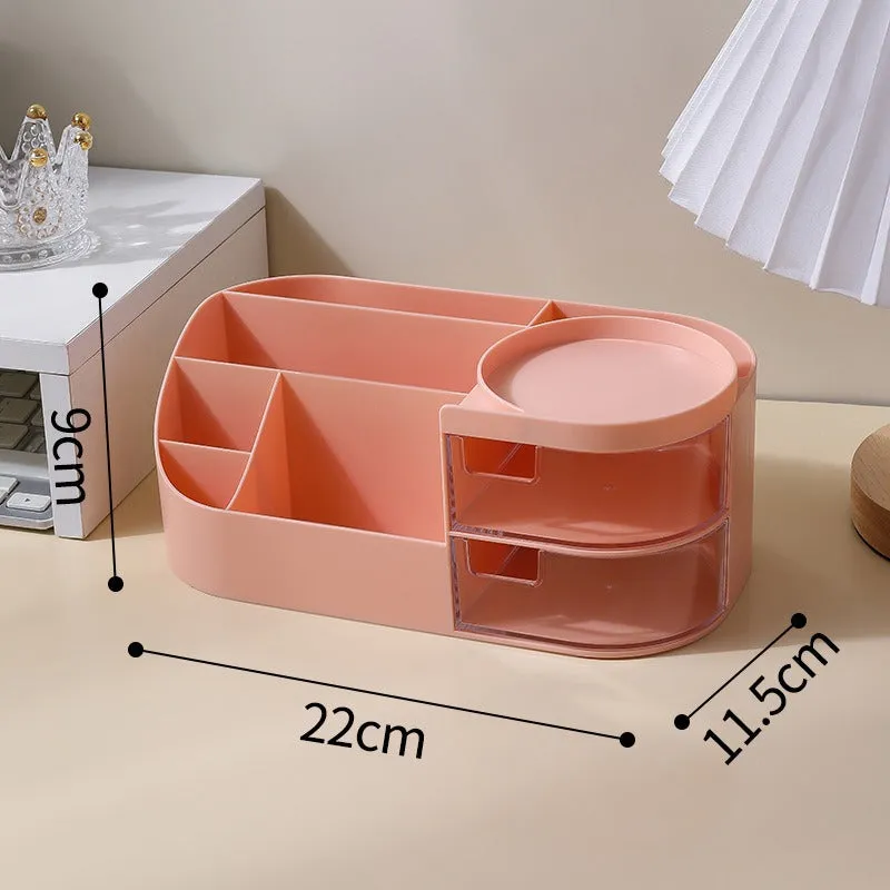 Multiple Compartments Cosmetic and Stationery Storage Box