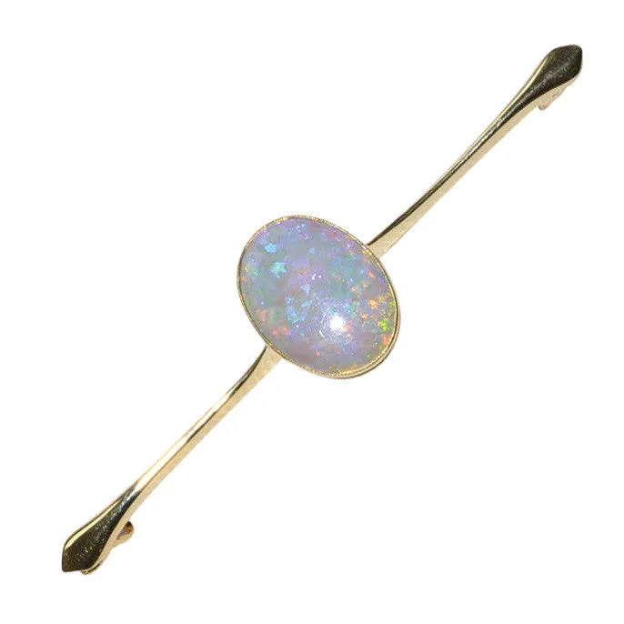 Oval Opal Stock Pin