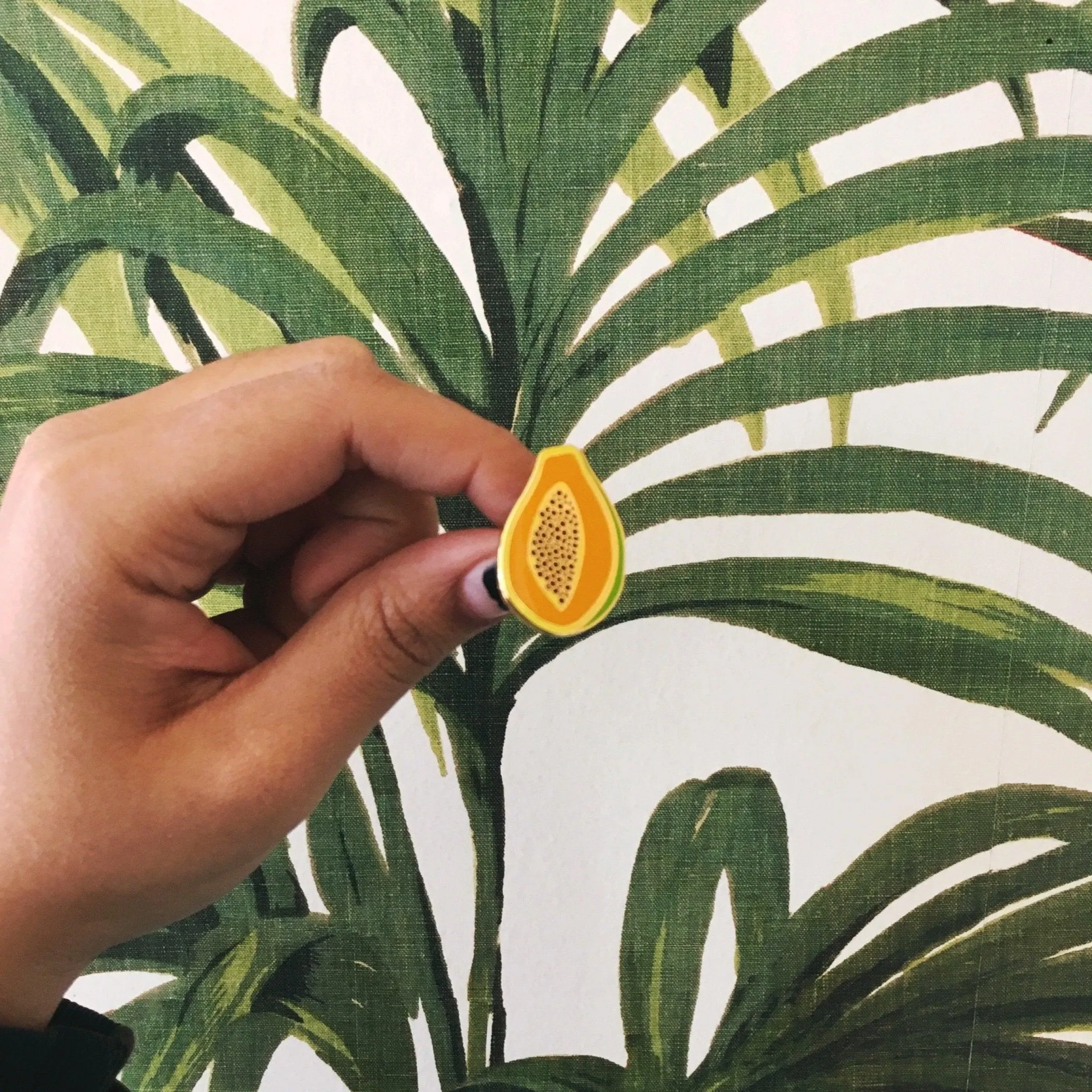 Papaya Enamel Pin