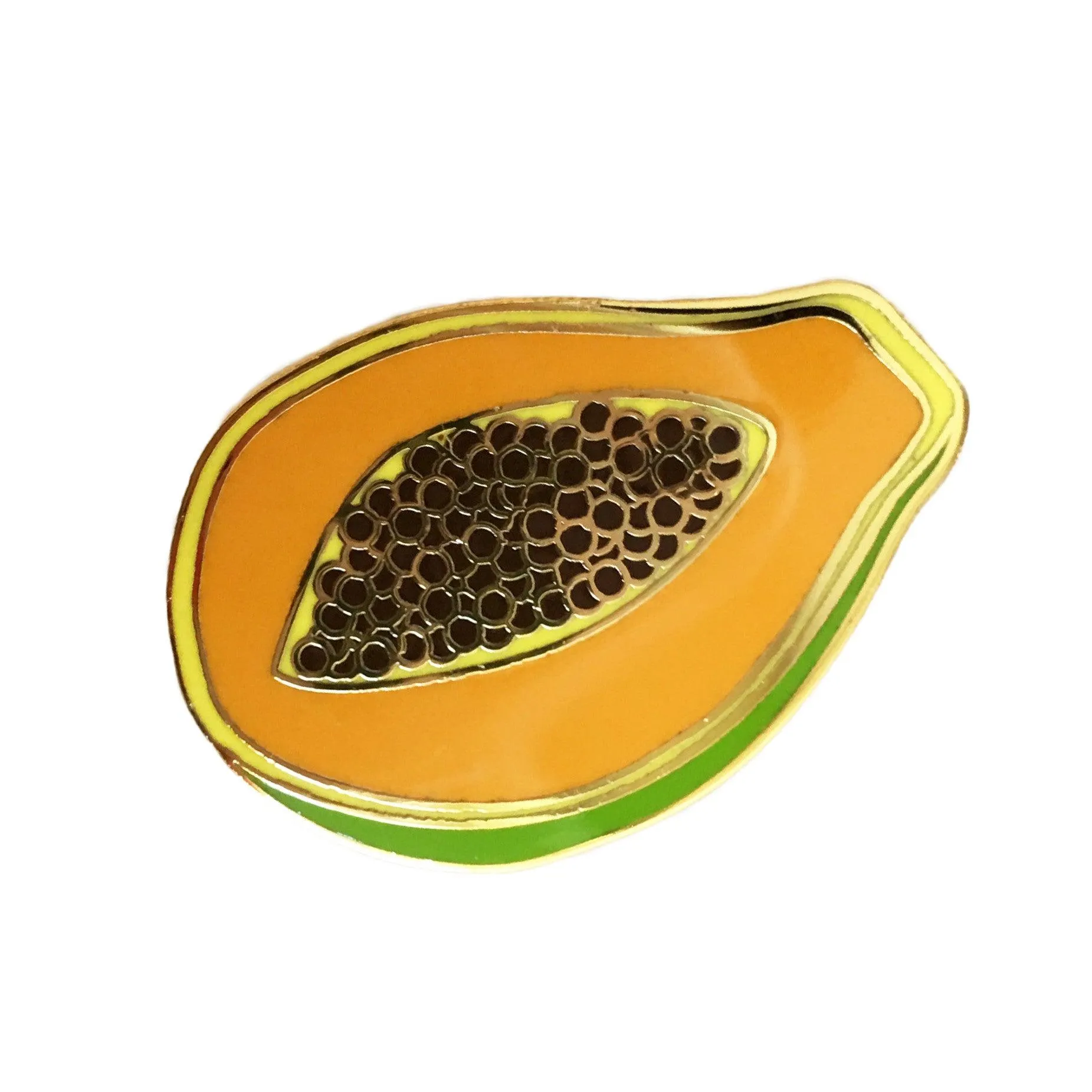 Papaya Enamel Pin