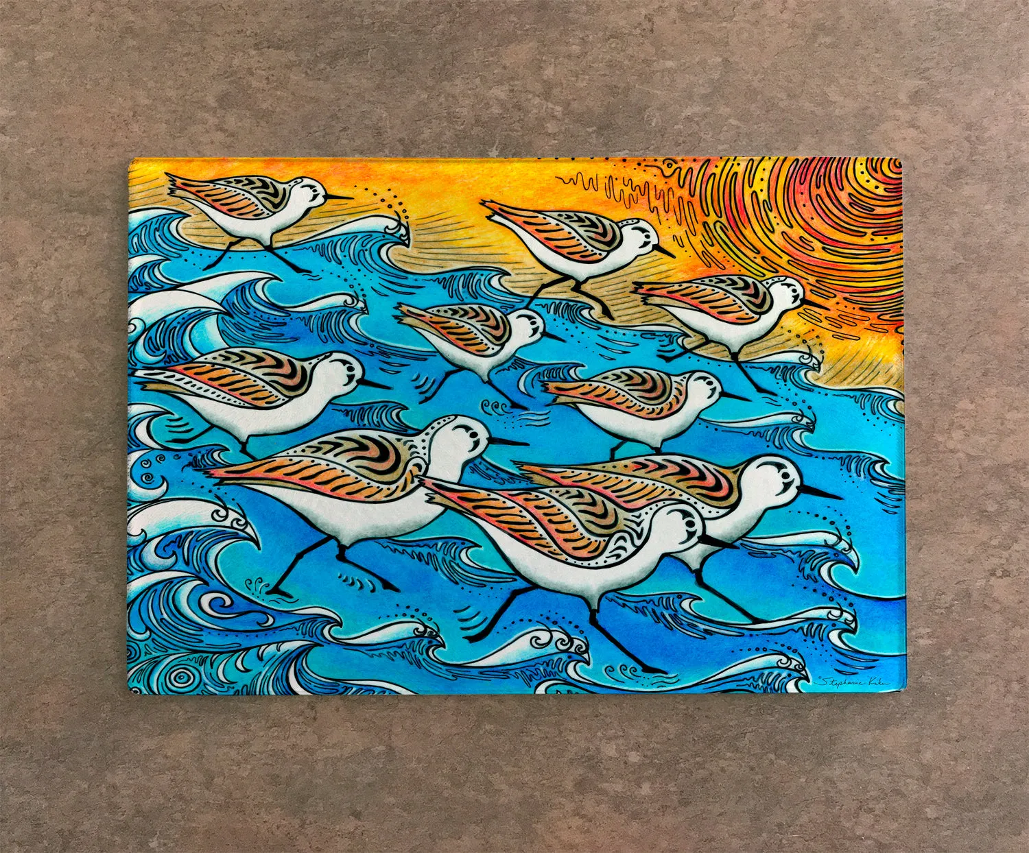 Sanderling Dance Cutting Board