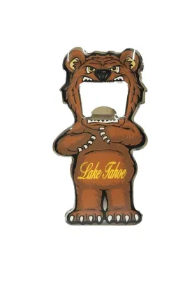 Souvenir Magnet Bear Bottle Opener with Lake Tahoe