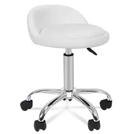 Zeny™ Adjustable Hydraulic Rolling Stool Chair,Salon Facial Medical Stool w/Backrest